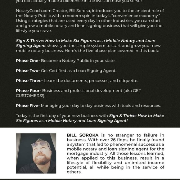 Sign and Thrive : How to Make Six Figures As a Mobile Notary and Loan Signing... - Picture 2 of 2